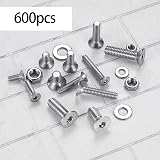 JinZeYou Stainless Steel Hex Socket Countersunk Bolts Nuts Washers Set 600 Pcs view 4