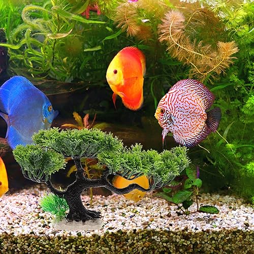 NUOBESTY Aquarium Plants Fish Tank Decorations Pets Plastic Plants