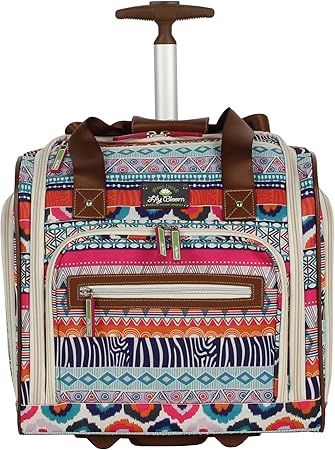 lily bloom tribal stripe luggage
