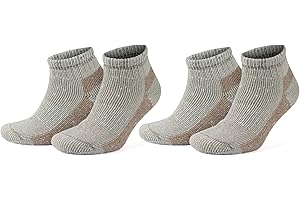 GoWith Alpaca Wool Low-Cut Hiking Socks for Men & Women, Cushioned Terry Warm Socks, Thermal Thick Merino Blend Camping Socks