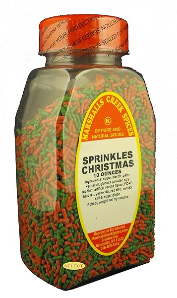 MARSHALLS CREEK SELECT SPICES SPRINKLES CHRISTMAS 10 OZ.