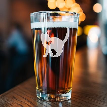 Verre De Chat Personnalise Grave Chat En Verre De Biere Chat Amant Cadeau Grave Verre De Mariage Fete D Anniversaire De Noel Obtention De Diplome De Vin Amateur Amazon Fr Cuisine Maison