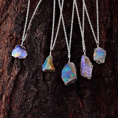 Ethiopian Opal Rough Crystal Pendant Natural Kuwait Ubuy