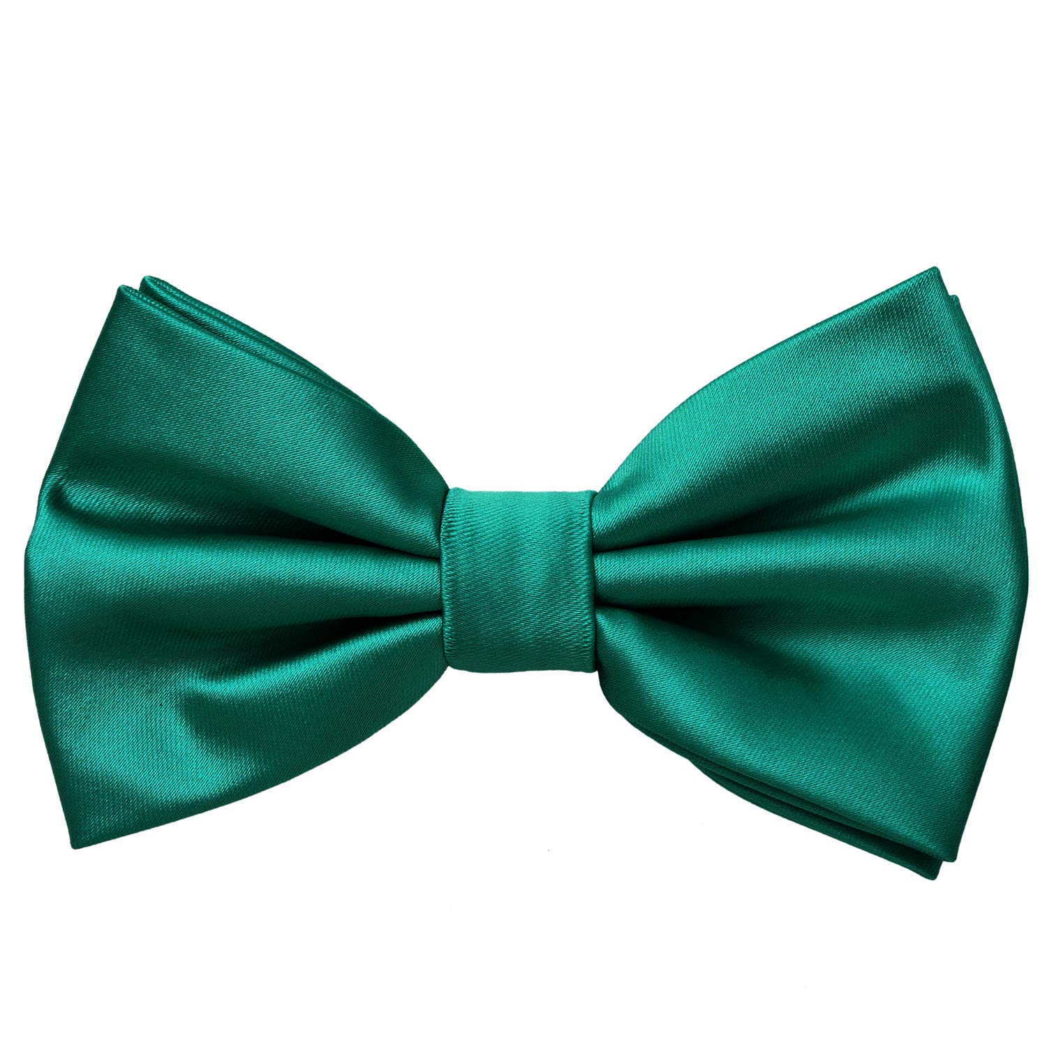 MASADA bow tie petrol - men's accessory in silk-look, continuously adjustable, handmade with hook closure - 12 x 6 cm