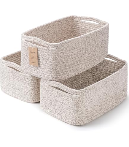 Amazon.com: MiniArk Small Storage Baskets for Organizing | Closet