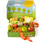A Gift Inside Fresh Fruit Basket with Mixed Fresh Fruit, Cheese &amp; Gourmet Snacks - Fruit Gift Basket for Family, Friends &amp; Clients