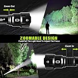 REHKITTZ S1600 Torch LED Flashlight 3300 Lumens Adjustable Focus Dog Hiking view 5