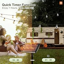 addlon 78(72+6) FT Solar String Lights