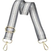 PATIKIL Purse Strap, Wide Shoulder Strap Adjustable Crossbody Bag Straps Universal Replacement Shoulder Bag Belt for Women's Handbags Canvas Guitar Bag Backpack, Dark Grey