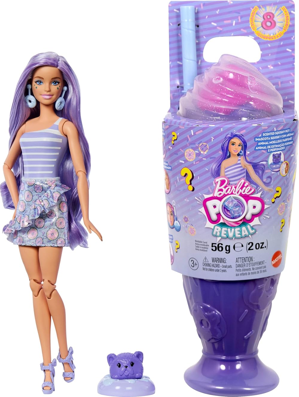 Barbie Pop Reveal Treat Series Donut Dreams Doll & Accessories Set JFY60