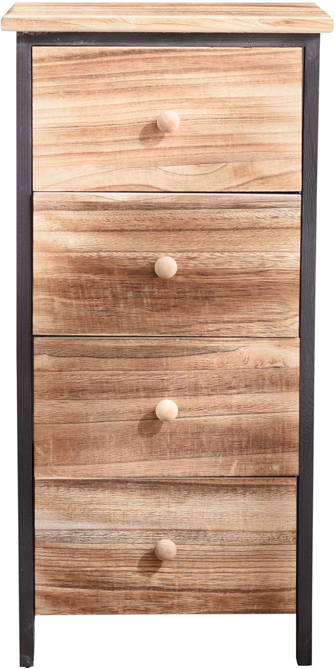 Rebecca Mobili Chiffonnier Chevet 4 Tiroirs Bois Marron Classique Chambre Salle De Bain 71 X 35 X 25 Cm H X L X P Art Re4547 Amazon Fr Cuisine Maison