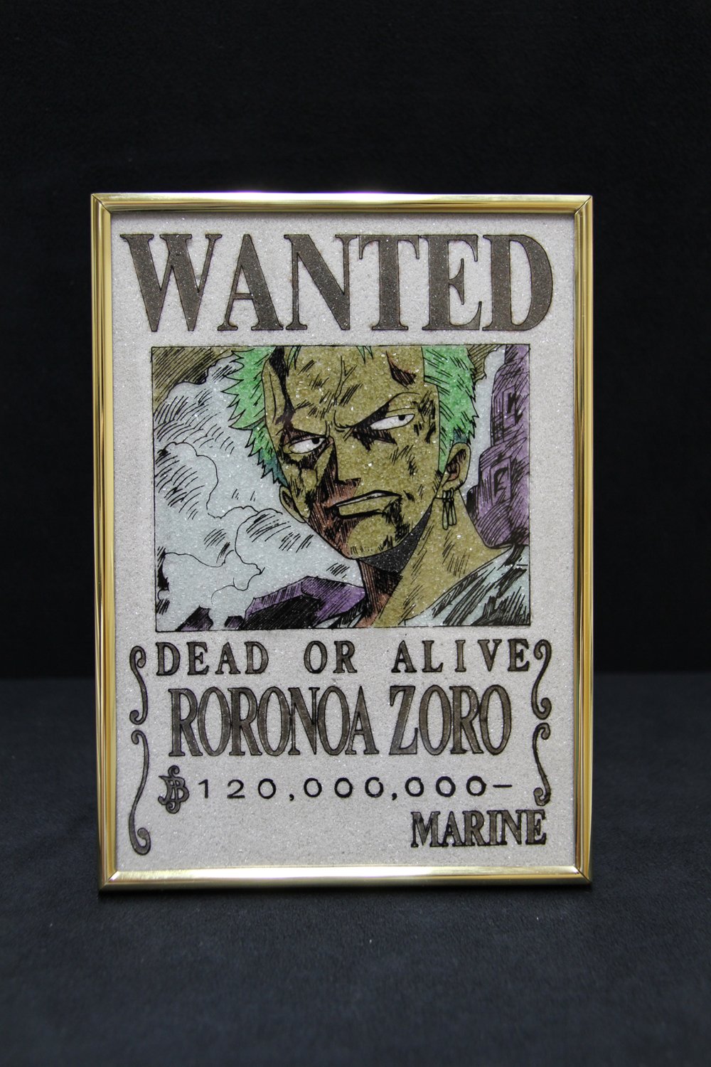 ユナイテッドジェイズ ｏｎｅ ｐｉｅｃｅゾロ手配書宝石画 鑑別書付き ロゴ入り化粧箱入 B008rigk60 おもちゃ雑貨 限定版