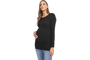 LACLEF Women's Long Sleeve Sweater Knit Maternity Tunic