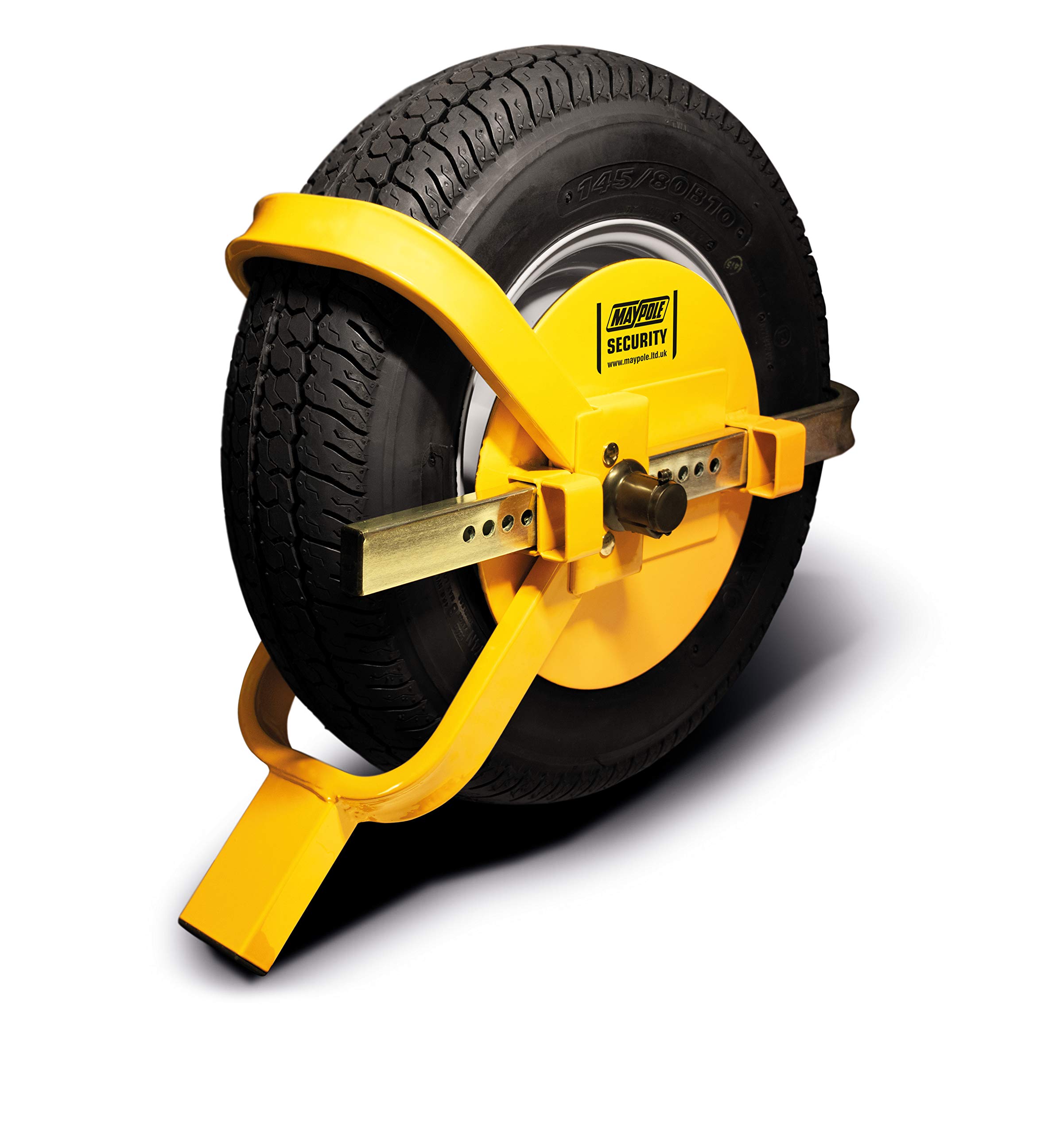 Maypole Universal Wheel Clamp 10-12 Inch Suitable for Small Trailer Tyre Width 120mm to 140mm Diameter 400mm to 550mm