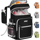 40 Cans Insulated Cooler Backpack, Leakproof Backpack Cooler for Men Women | 12 Hours Cooling, 2 Insulated Compartments, Lightweight, Multi-Pockets, Coolers Bag for Picnic Beach BBQ Camping Hiking