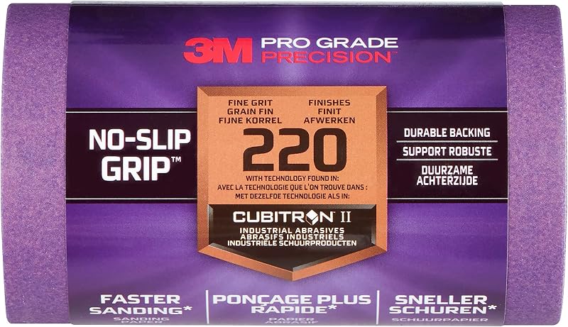 3M Pro Grade Precision Sanding Roll 220 Grit Fine 115mm x 2.5m 211525TRI220