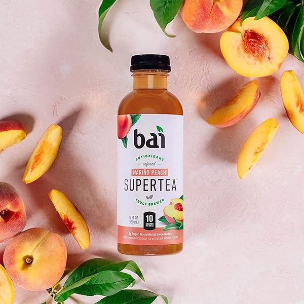 BAI NARINO PEACH TEA, ANTIOXIDANT INFUSED TEA, 18 FL OZ