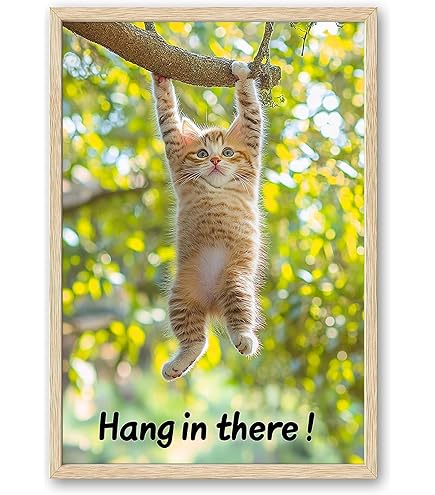 Amazon.com: Vintage Metal Tin Sign - The Cat Poster, Canvas Art