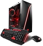 iBUYPOWER AM001i Desktop Gaming PC Intel i5-7400 3.0Ghz, NVIDIA GTX 1060 3GB, 8GB DDR4 RAM, 1TB 7200RPM HDD, 120GB SSD, 802.11ac WiFi USB, Win 10 Home, VR Ready