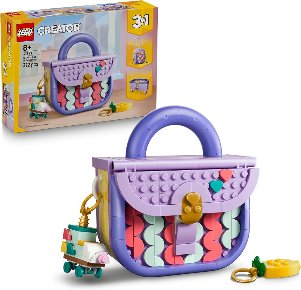 LEGO Creator 3in1 Art Fashion Bag with Storage 31391 Toy Set