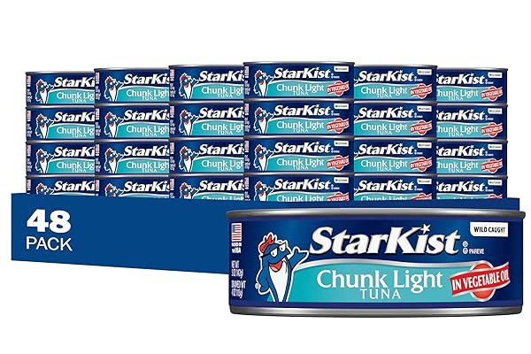 STARKIST CHUNK LIGHT TUNA IN OIL, 5 OZ, PACK OF 48