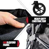 MoverX 300L Festival Trolley on Wheels Folding Wagon Portable Camping Cart Black view 4