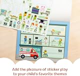 Melissa & Doug Reusable Sticker Book My Town Plane Activities Toddlers view 5