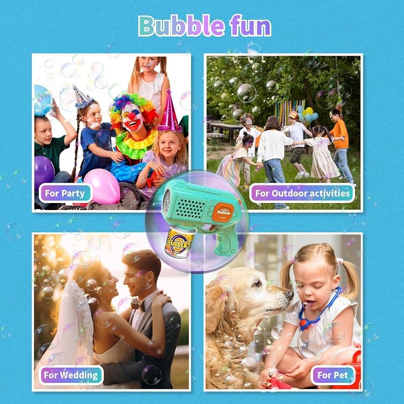 PANACARE Seifenblasenpistole Kinder 10000+Blasen/Min