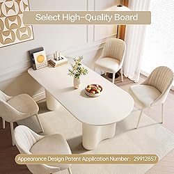 Guyii 62.99" Dining Table Set with 4 Chairs, Modern