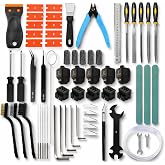 3D Printer Tool Kit for Bambu Lab P2S/P2S Combo, Maintenance Accessory Set | Includes scrapers, cutters, files, wrenches, silicone socks, nozzle wipers, cleaning needles, PTFE tube for P2S upkeep