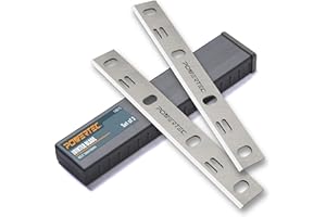 POWERTEC 6 Inch Jointer Blades for Wen 6560, 6560T, 6559, JT6561 Jointer, Replacement for 6560-083 Jointer Knives, Set of 2 (