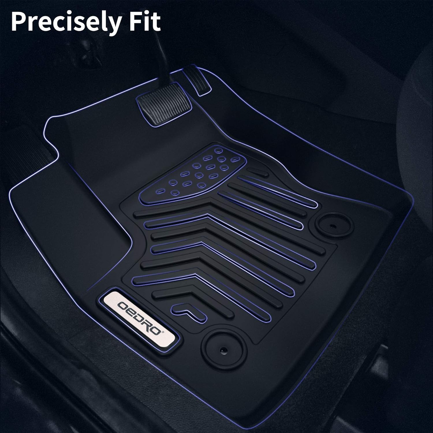 OEDRO Floor Mats TPE AllWeather Guard for 20192021 Ford Ranger