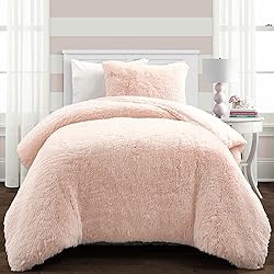 Lush Decor Emma Soft Fluffy Faux Fur Kids College