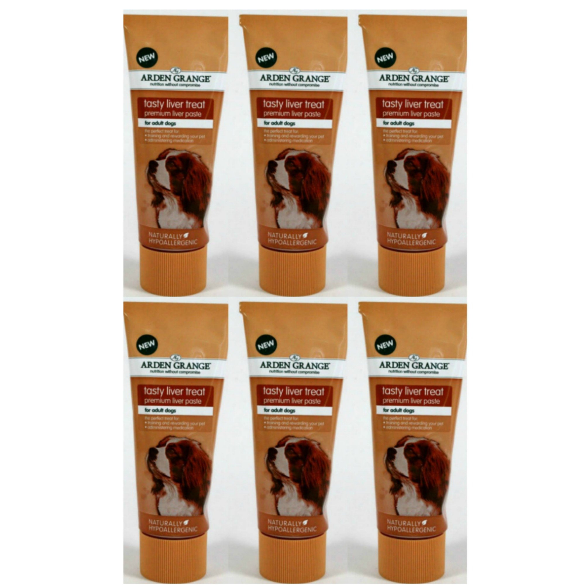 6 x 75g Arden Grange Liver Paste Dog Treat