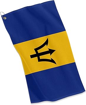 Amazon ゴルフ スポーツタオル Barbados バルバドスの国旗バルバドス Expressitbest スポーツタオル
