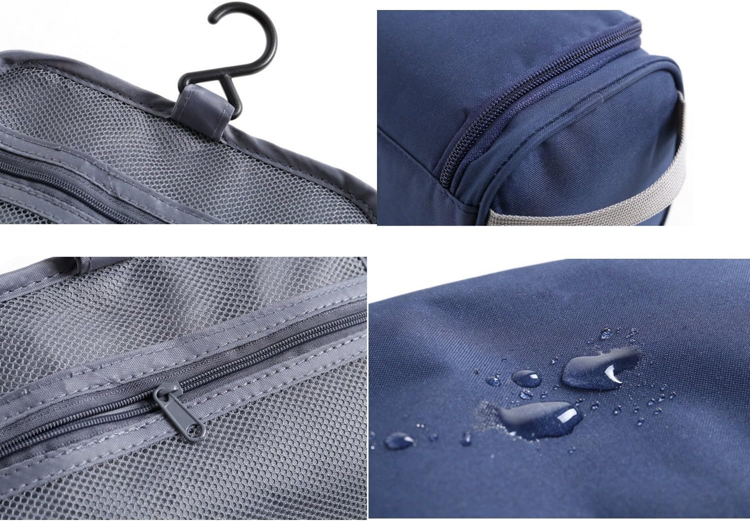 Toiletry bag waterproof Wash Bag Cosmetic bag Hanging holiday travel toiletry bag ONEGenug, Blue - Image 4
