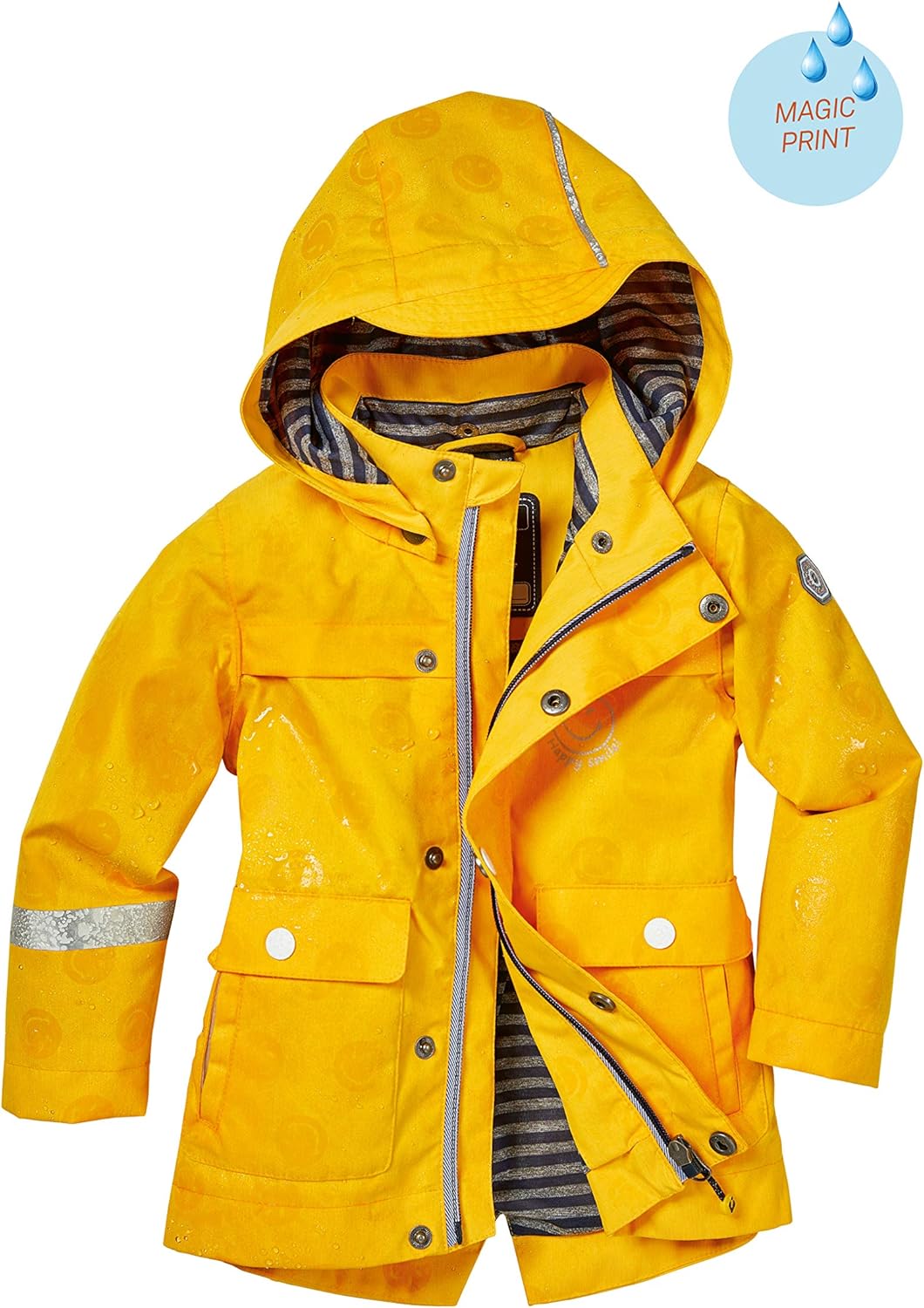Kinderjacke Mit Kapuze Kinder Regenjacke Ist 100 Wasserdicht Killtec Funktionsjacke Jungen Kenzie Mini Outdoorjacke Mit Magic Print Regenjacken Mantel Jacken Mantel Westen