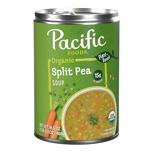 PACIFIC FOODS ORGANIC SPLIT PEA, 16.5 OUNCE CAN (PACKAGING MAY VARY)