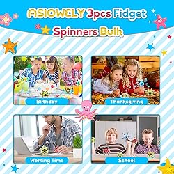 ASIOWELY Transformable Fidget Spinner Toys for Kids