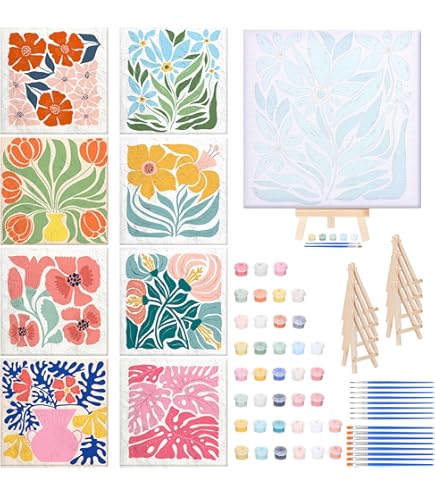 YALKIN Paint By Number Kits For Adults On Canvas, Large Oil