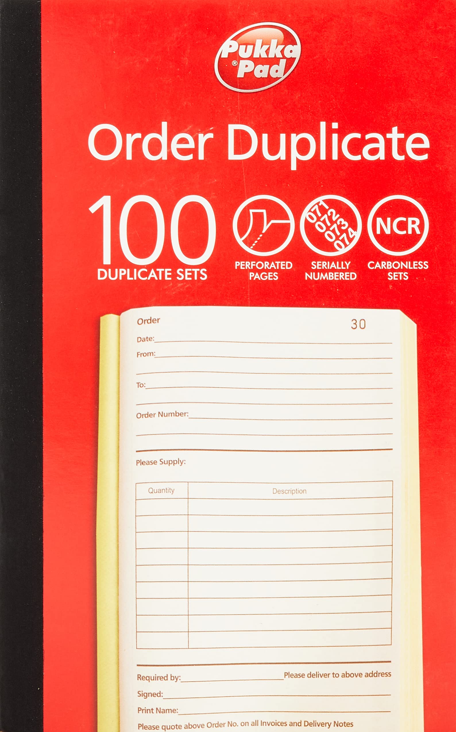 Pukka Pads Value 210x130mm Duplicate Order Book (Pack of 5)