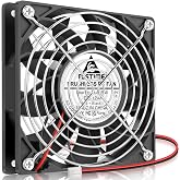 GDSTIME 120mm Case Fan 2Pin High Air Pressure 12V DC Brushless Cooling Fans | Dual Ball Bearings, 120x120x25mm, 1225, High Airflow Replacement, for Ice Maker, Mini Fridge, Wine Cooler, Power Supply