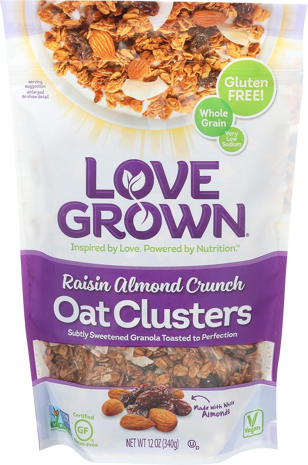 Lots of love for love grown foods simply oats oat clusters salted