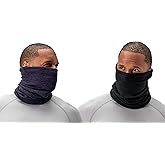 DEVOPS Men's 2 Pack Thermal Fleece Neck Warmer Winter Protection Windproof Gaiter