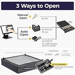 Volcora Cash Register Drawer for Point of Sale