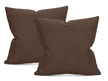 Doppelpack - Alcatraz Kissenhüllen in Wildleder-Optik - unifarben - in 10 zeitlosen Farben und 3 verschiedenen Größen - Elega