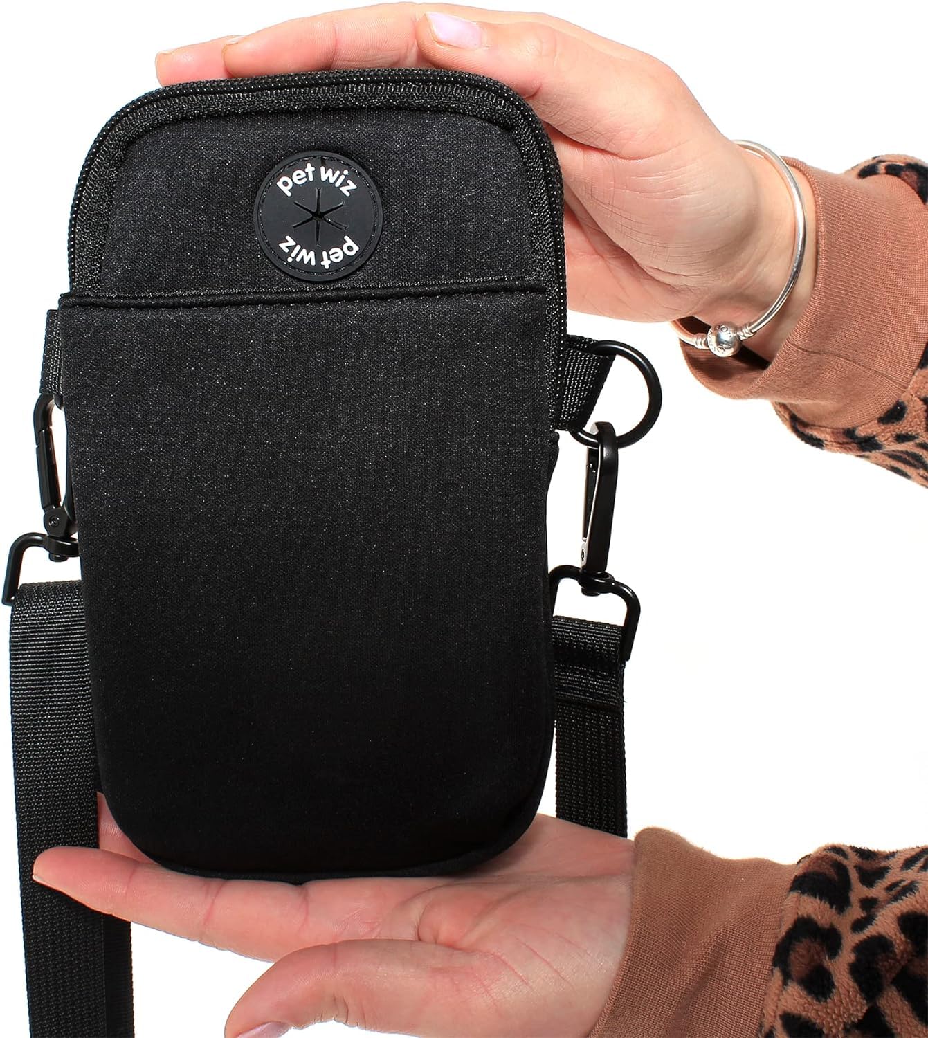 pet wiz Dog Walking Bag with Detachable and Adjustable Strap (Slim & Lightweight Dog Walking Bag)