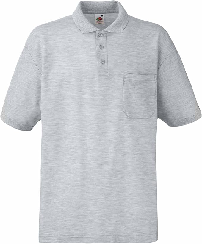 Fruit of the Loom Mens Pocket 65/35 Pique© Short Sleeve Polo Shirt (M