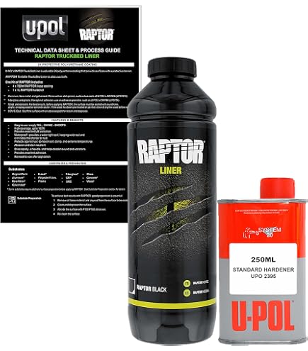 Amazon.com: 1 Liter RAPTOR Kit Black NR : Automotive