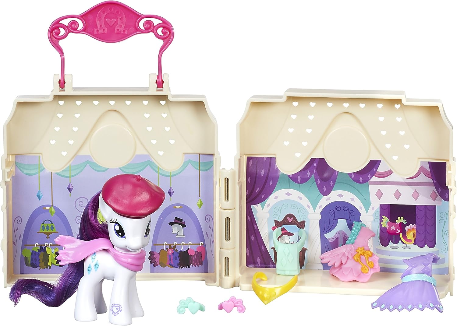 My Little Pony C1915ES00 Friendship is Magic Rarity dress Shop Playset, "Multi", Small - Image 3